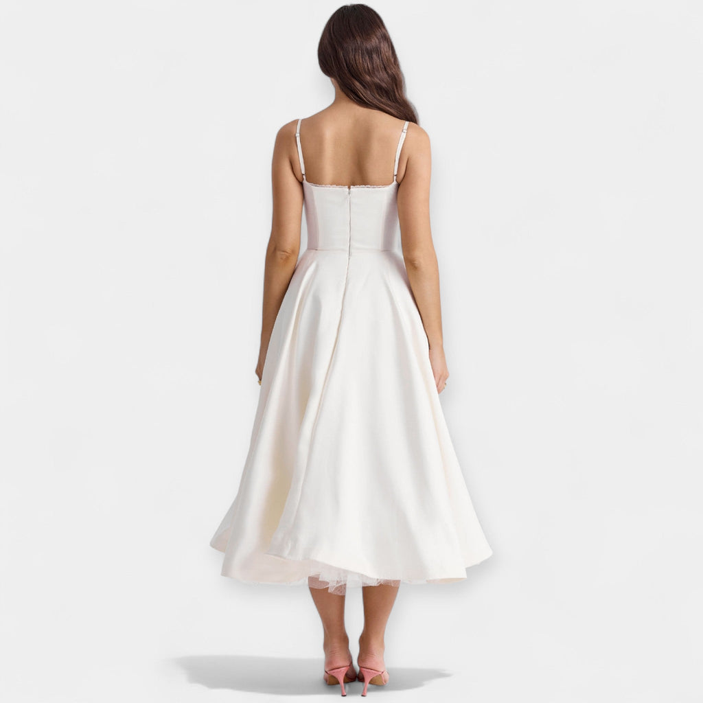 Amaya | Midi Dress with Tulle