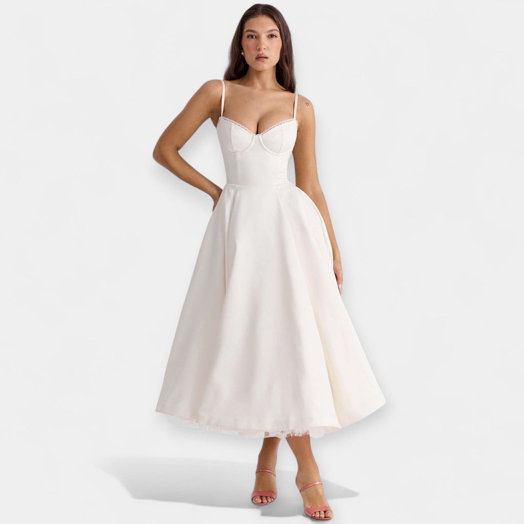 Amaya | Midi Dress with Tulle