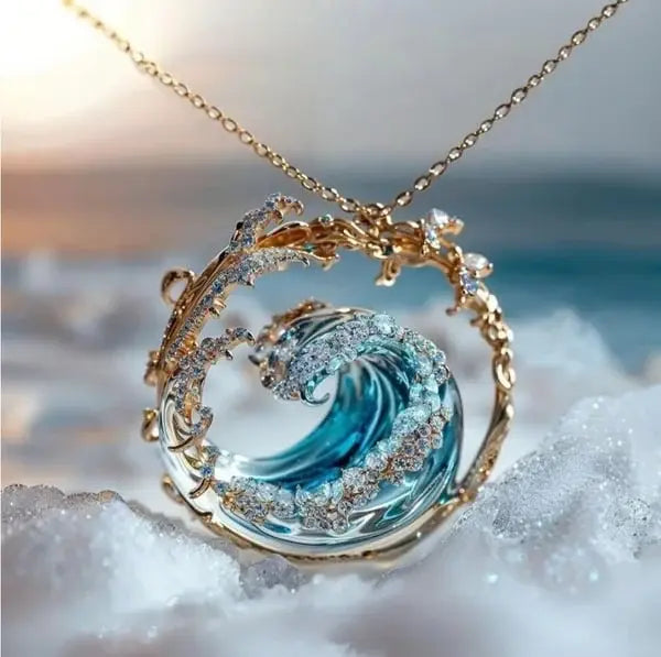 Necklace with “Ocean’s Promise” Pendant