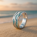 Turquoise Waves Silver Ring