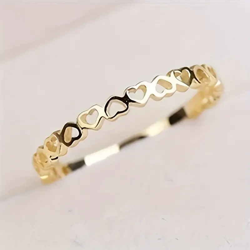 Golden Hearts Ring