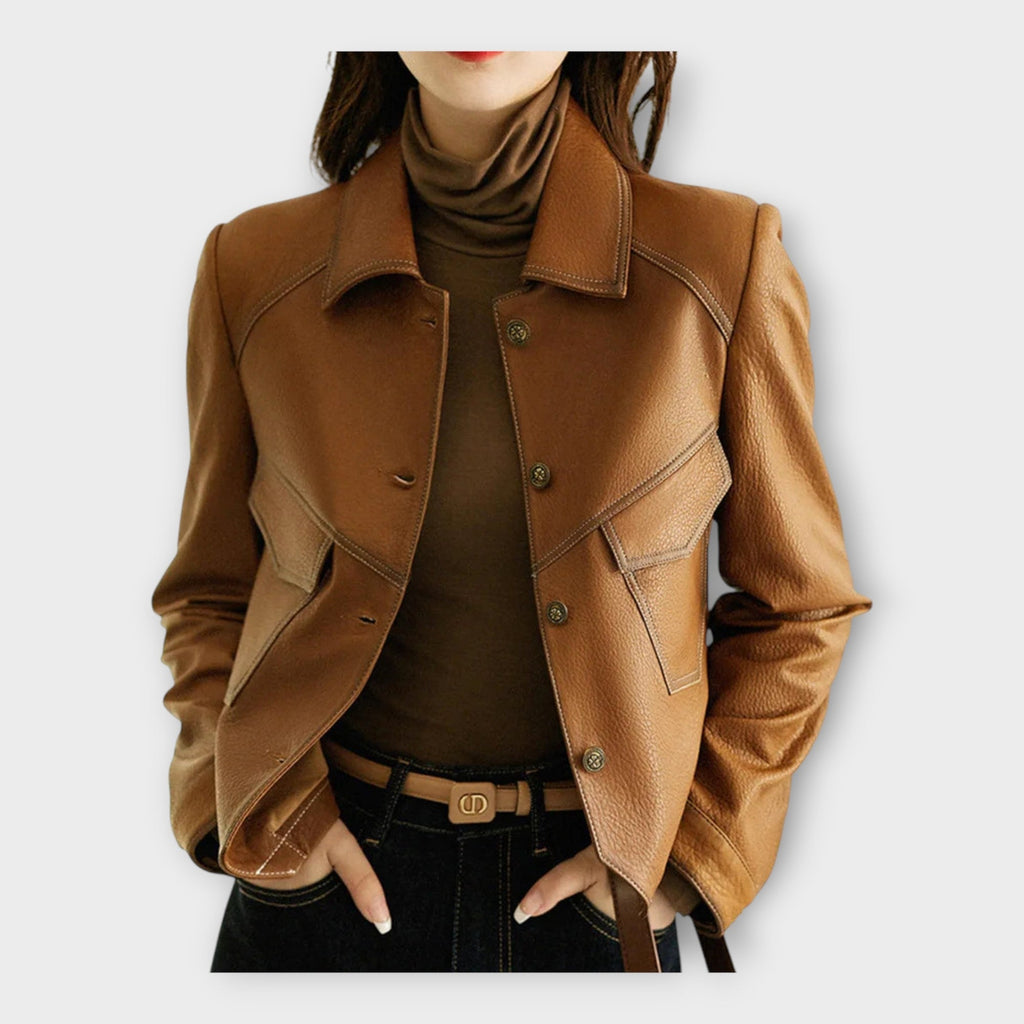 Piret | Stylish Leather Jacket with Modern Design and Fine Aesthetics