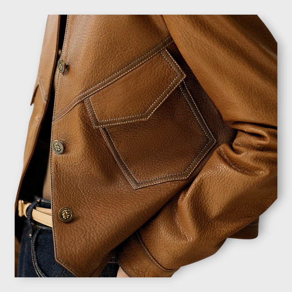 Piret | Stylish Leather Jacket with Modern Design and Fine Aesthetics