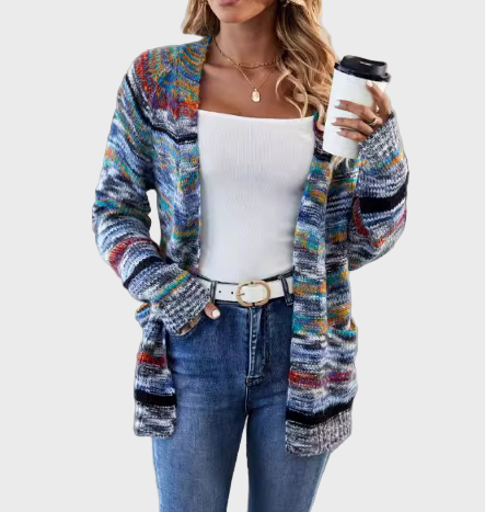 Maarika | Multicoloured Knitted Waistcoat