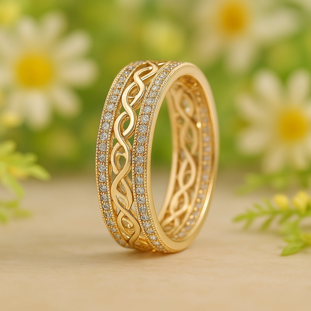 Gold Ring “Luce Vuota”