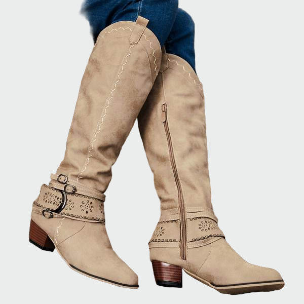 Veselka | Retro leather cowboy boots for a comfortable and modern look