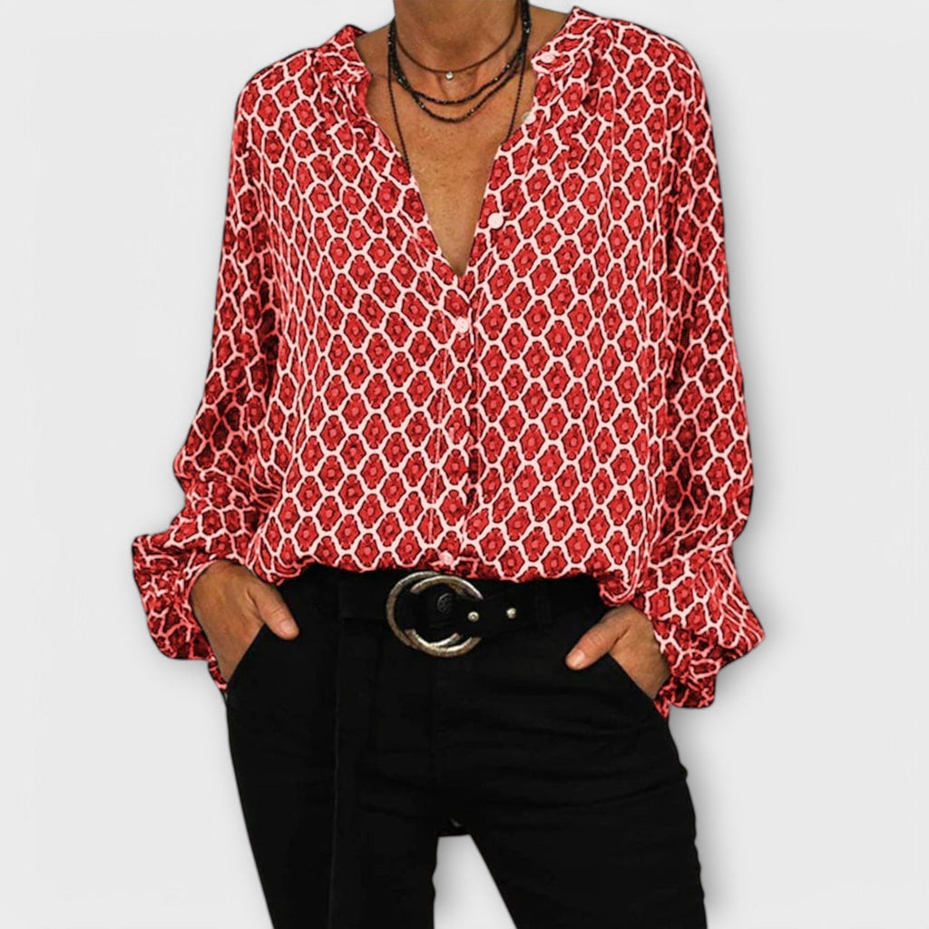 Beatriz | Elegant V-Neck Blouse
