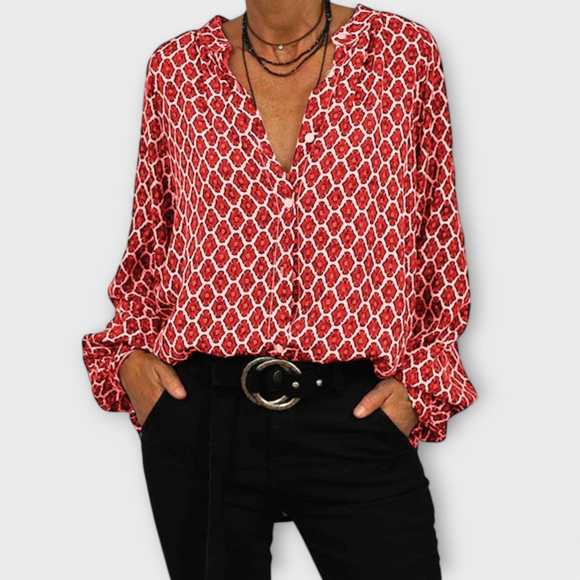 Beatriz | Elegant V-Neck Blouse