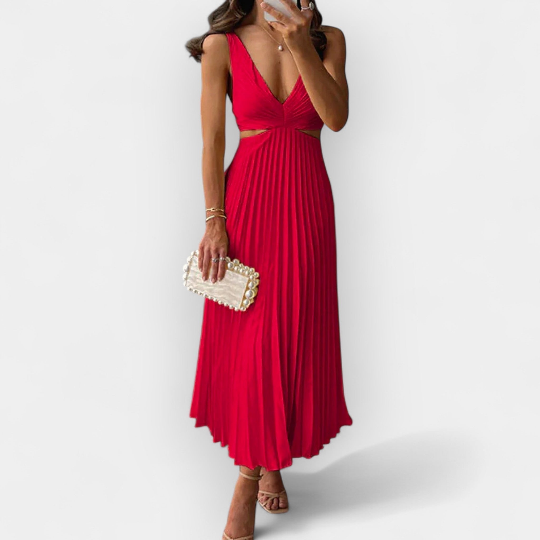 Mila | Satin Midi Dress