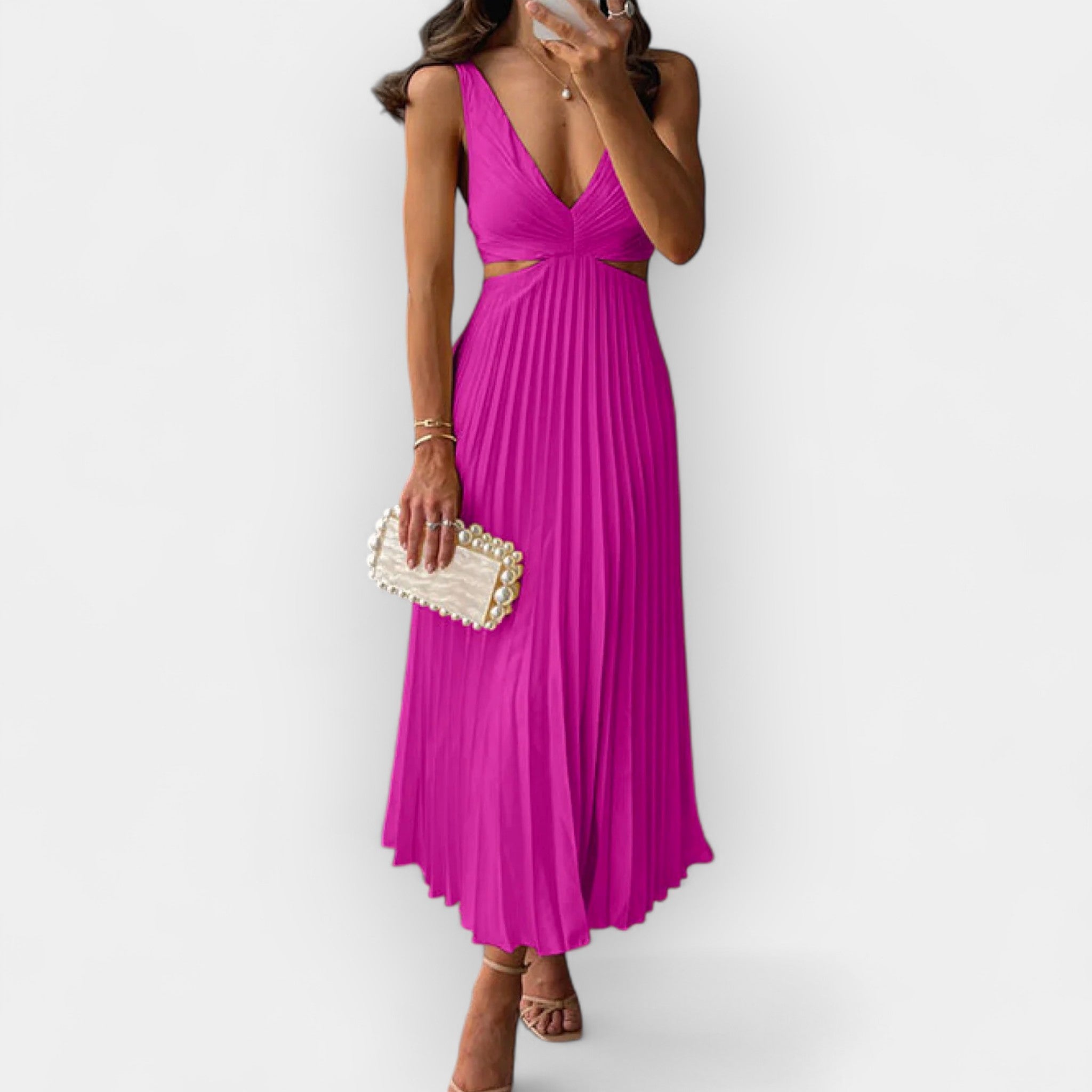 Mila | Satin Midi Dress