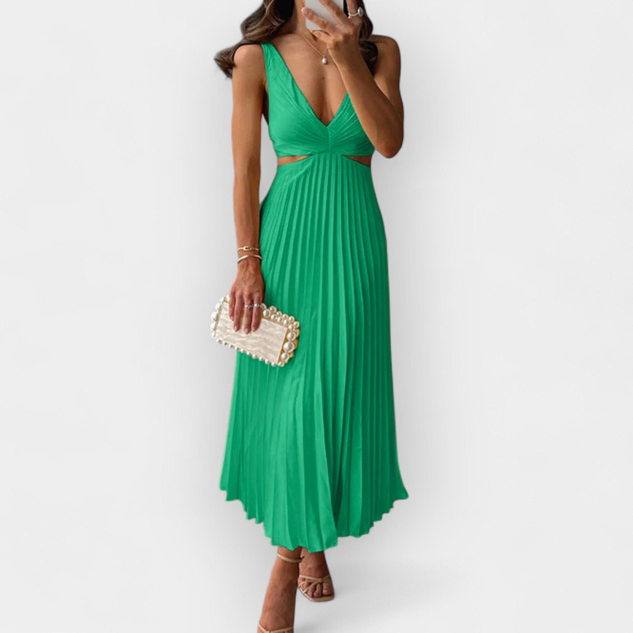 Mila | Satin Midi Dress
