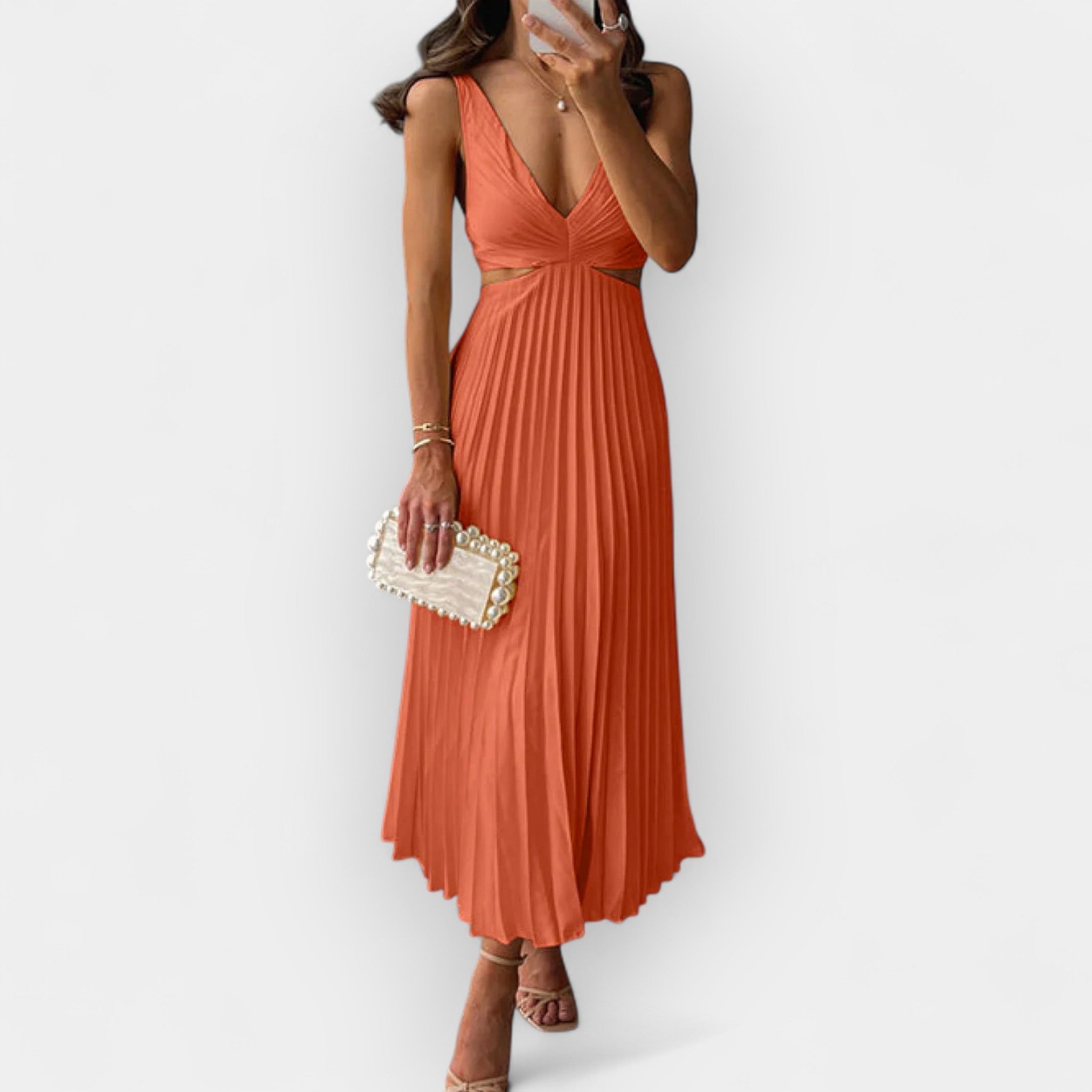 Mila | Satin Midi Dress