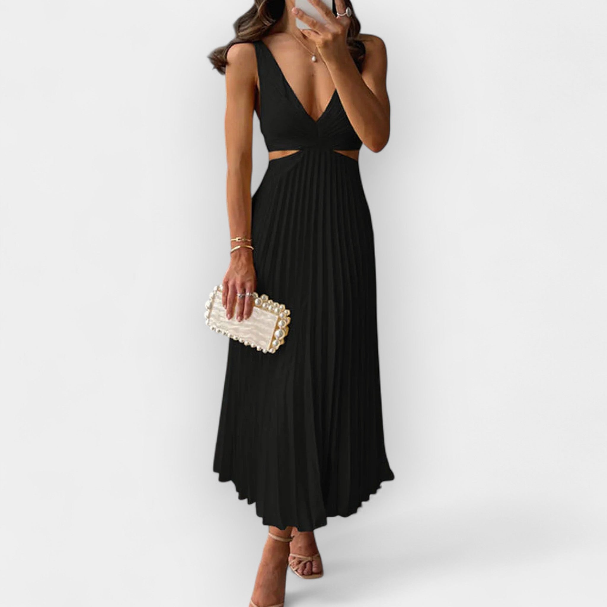 Mila | Satin Midi Dress