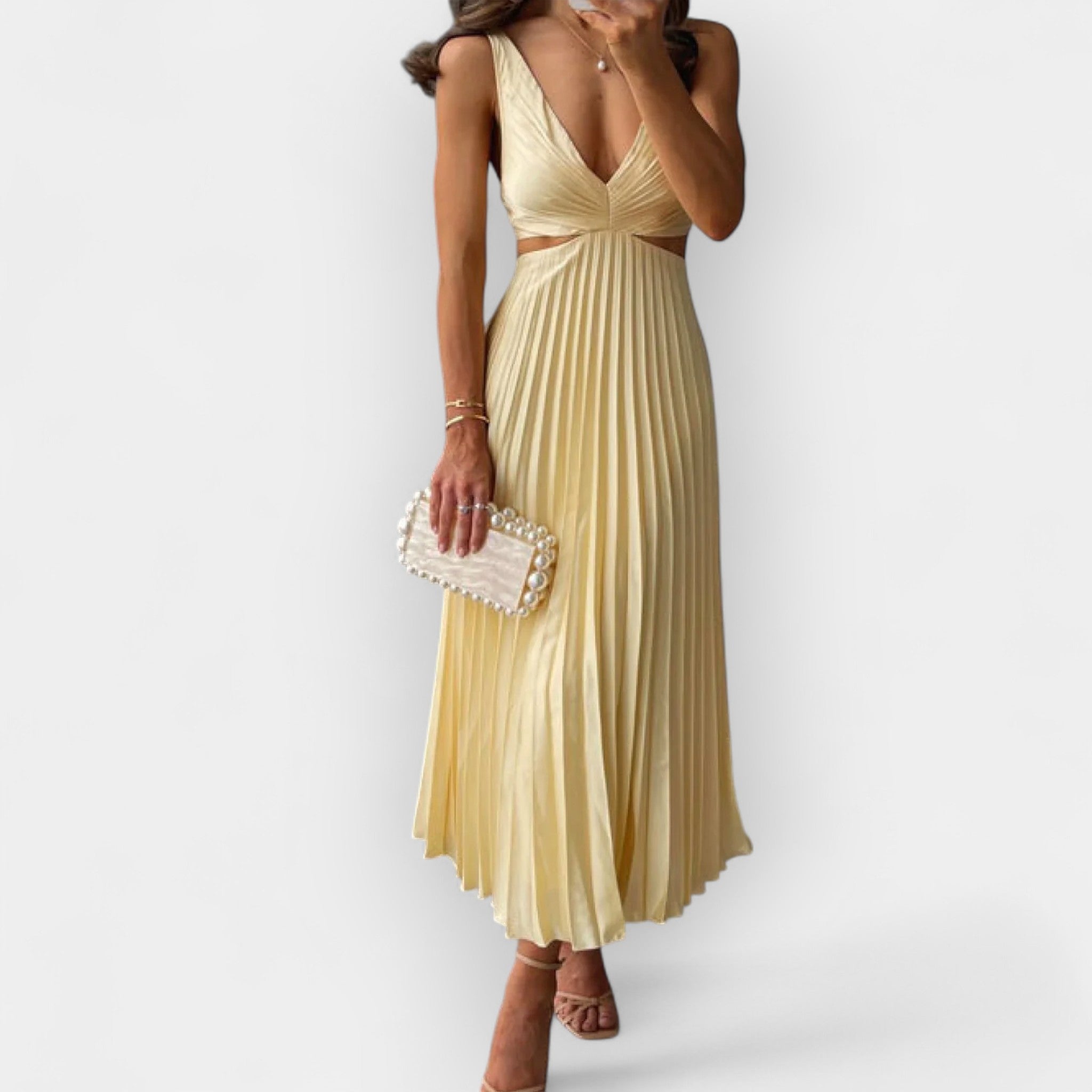 Mila | Satin Midi Dress