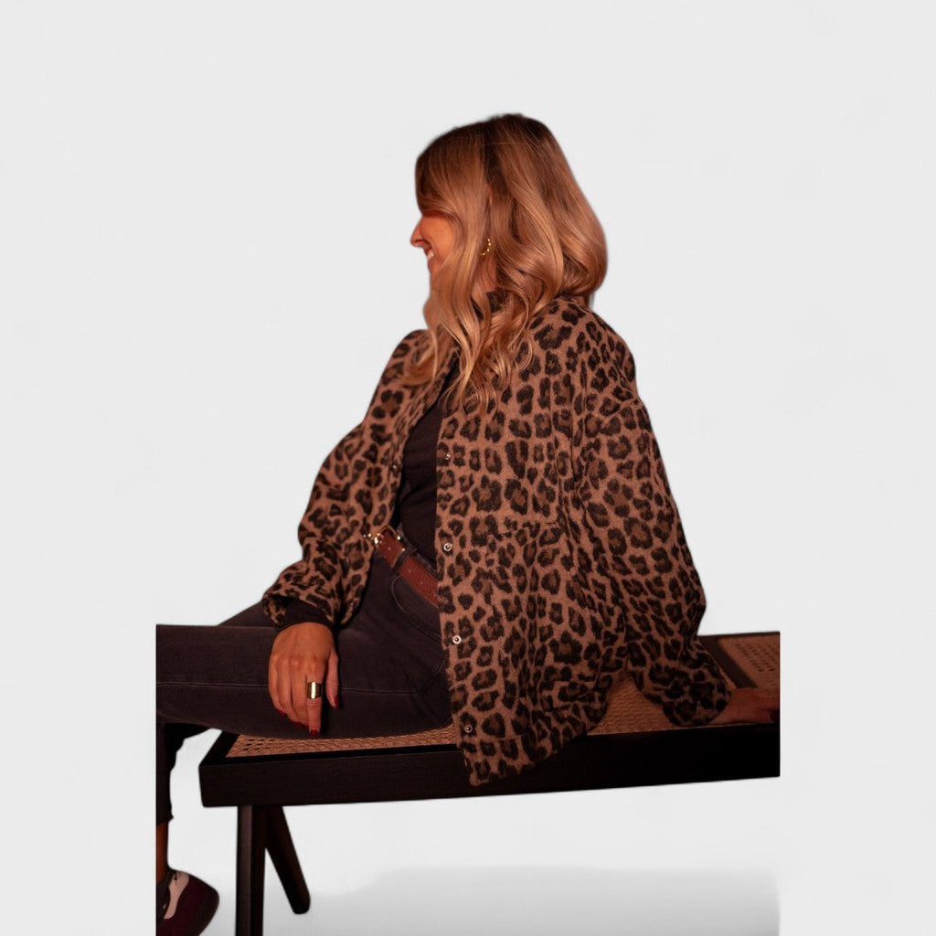 Pink | Trendy leopard print jacket