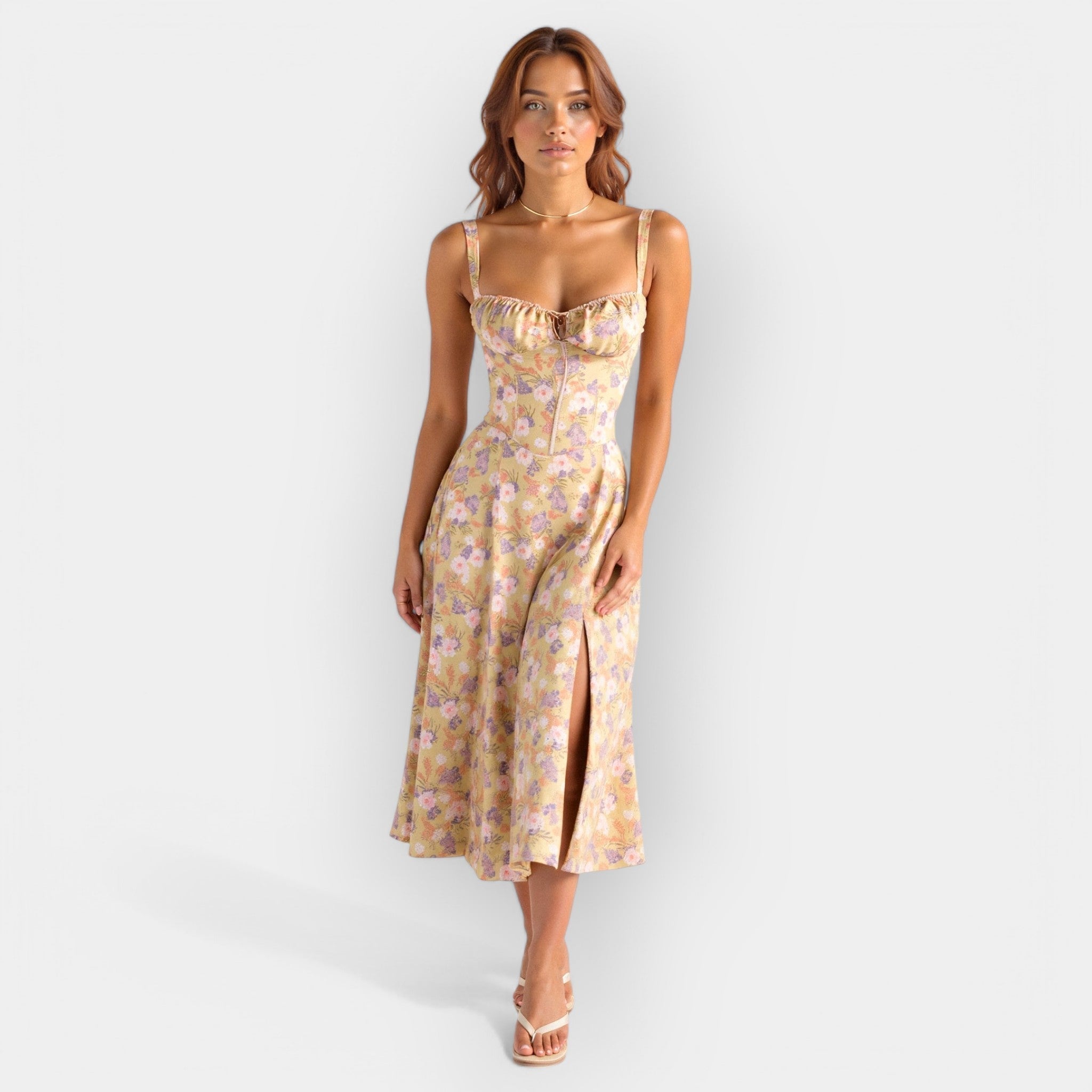 Gabriela | Midi Dress with Corset