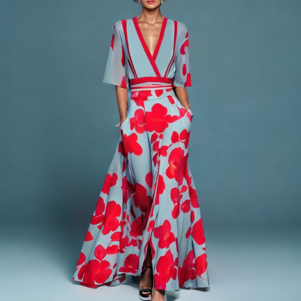 Mila | Soft V-Neck Maxi Dress