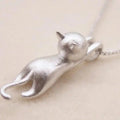 Fun Necklace with 925 Silver Cat Charm