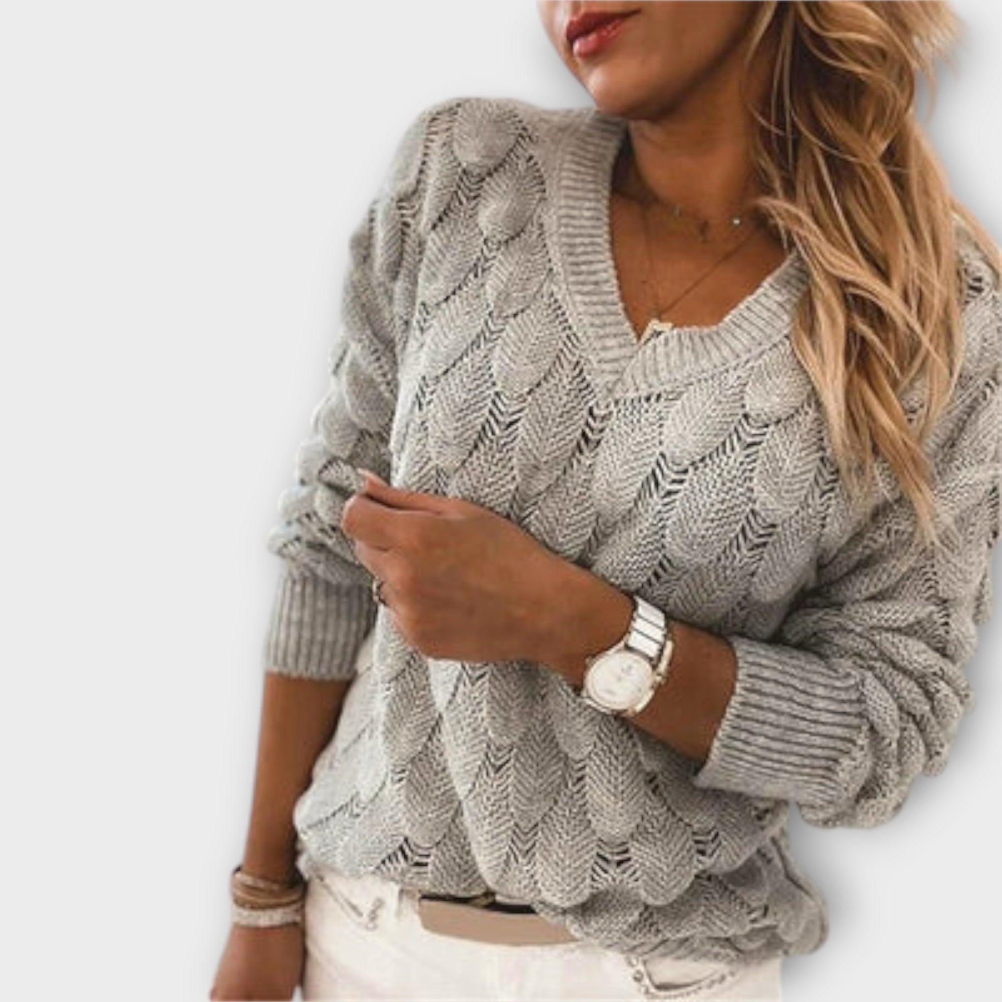 Riina | Noemier Sweater with V-Neck