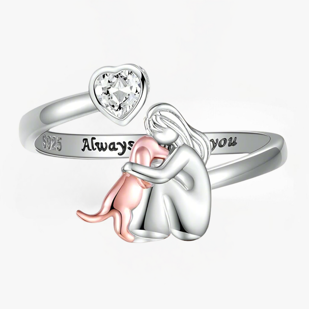 Eluisa | Dog Icon Ring (Pink)