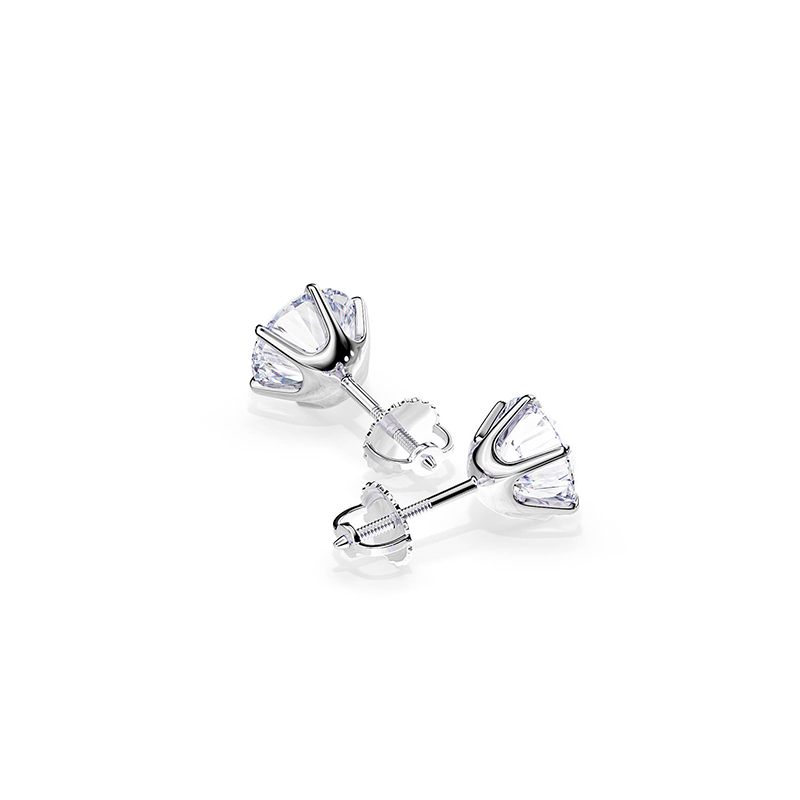 Chic White Gold Earrings Tera