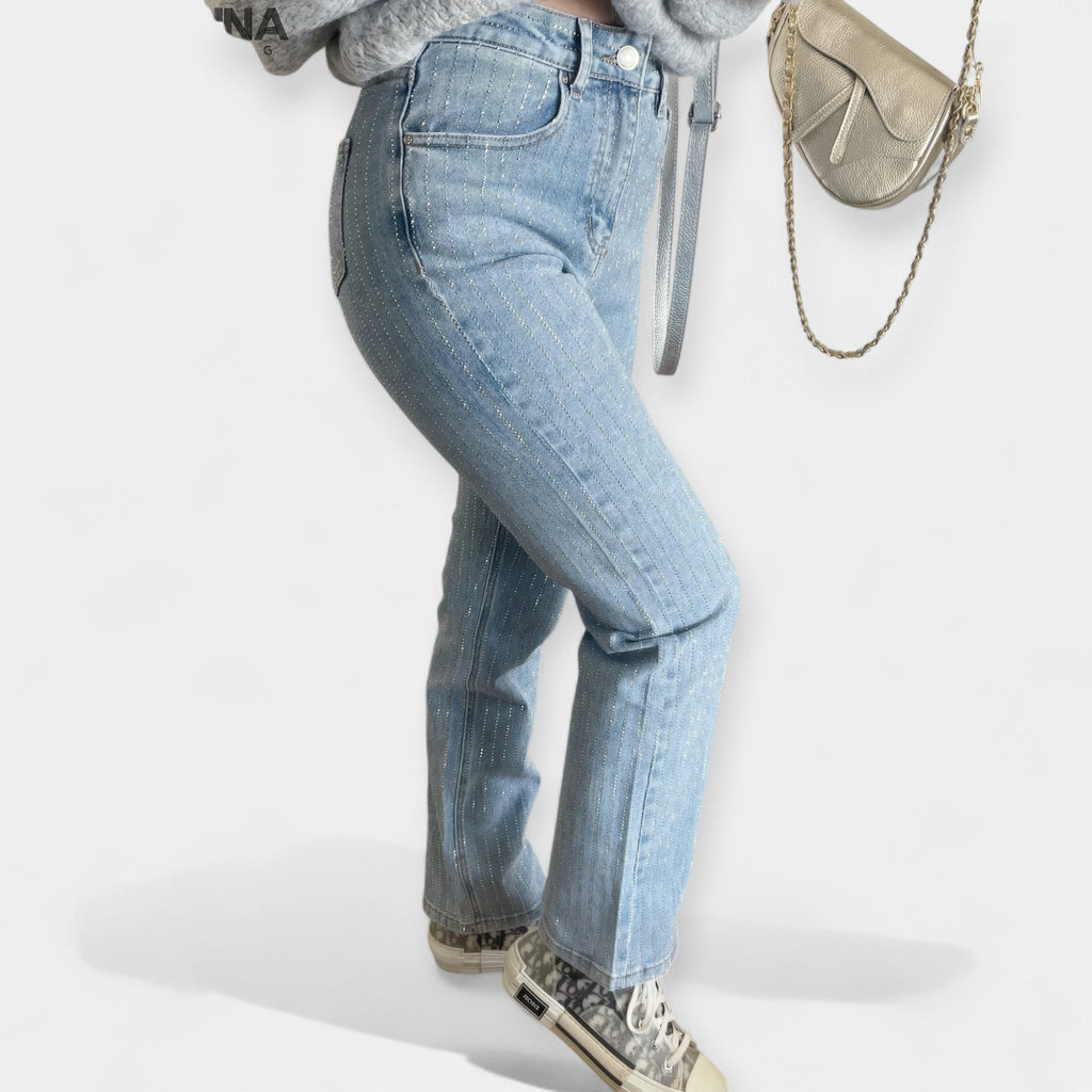 Aurora | Summer Trousers with Sparkle