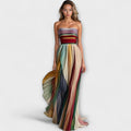 Ayla | Colourful Black Summer Dress