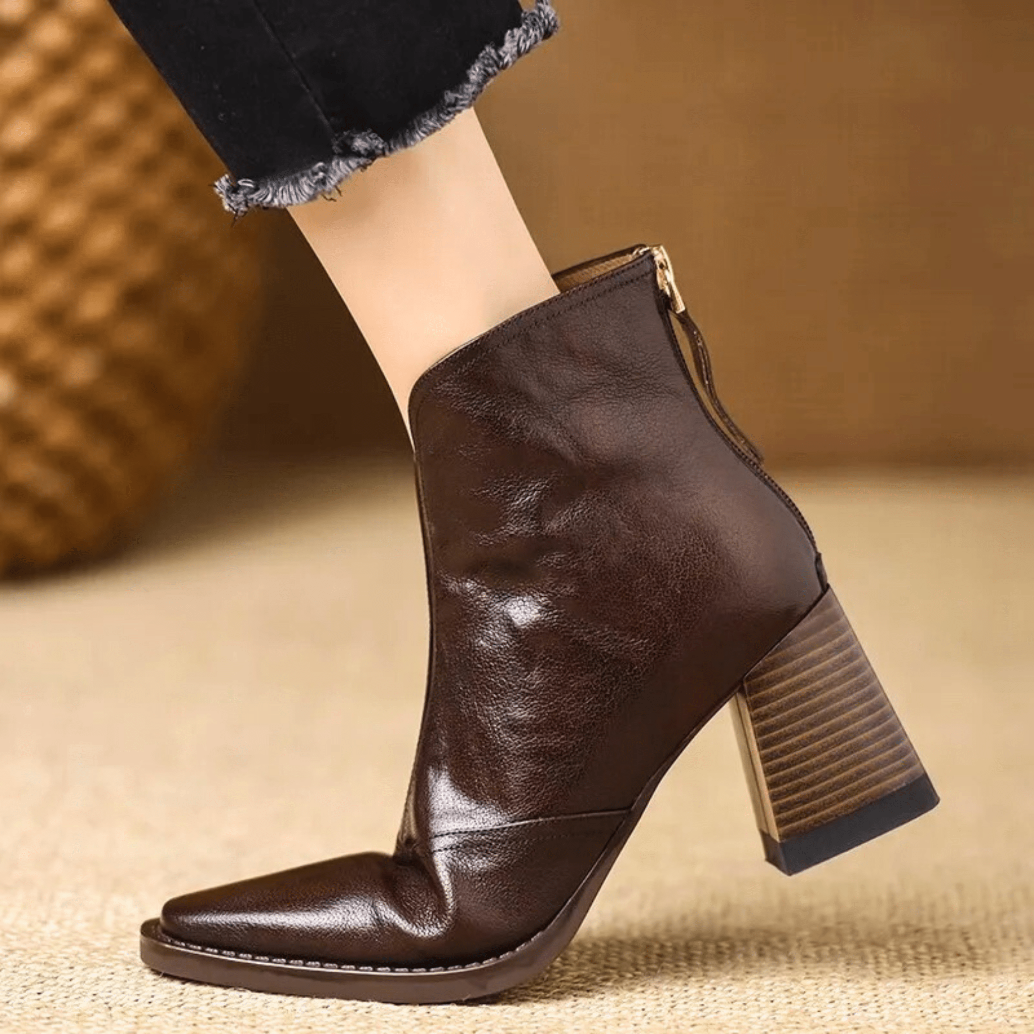 Ingrid | Luxurious Mid-Heeled Boots