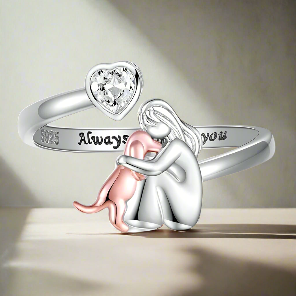 Eluisa | Dog Icon Ring (Pink)